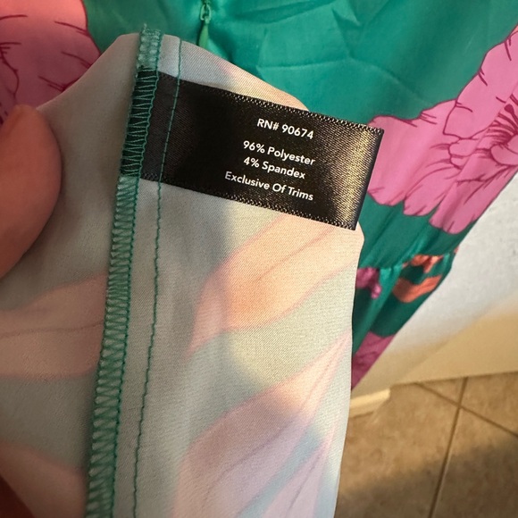 Boston Drawn Floral Tiered Maxi Dress Women’s Size 16 - Picture 12 of 16